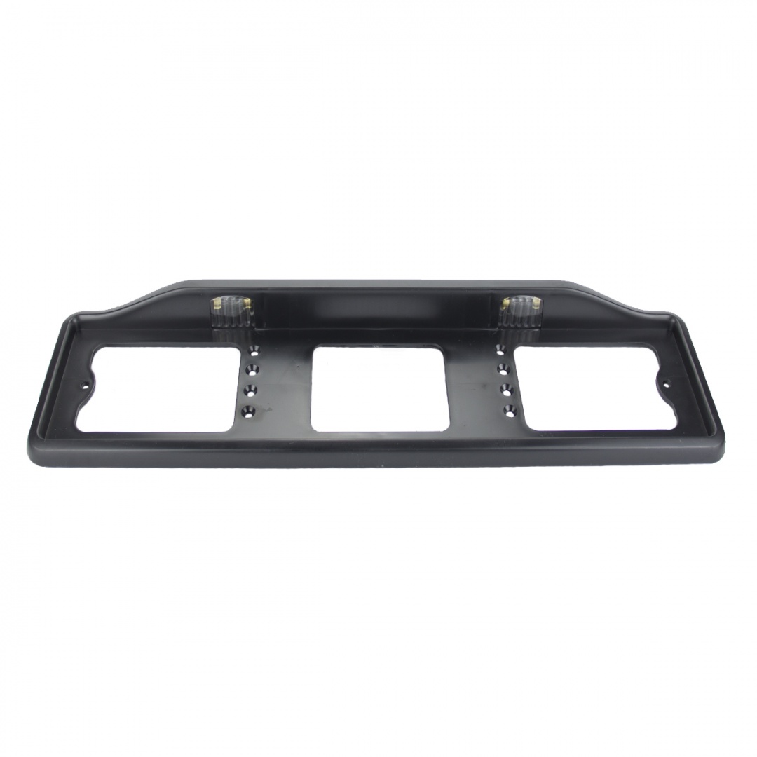 Рамка номерного знака с освещением верхним без надписи (чёрная)